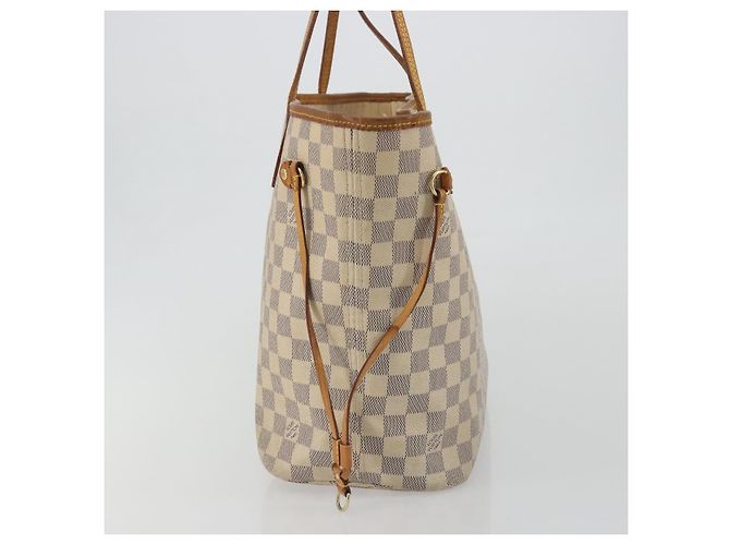 LOUIS VUITTON Damier Azur Neverfull MM Tote Bag N41605 LV Auth hk3894 - vista 3