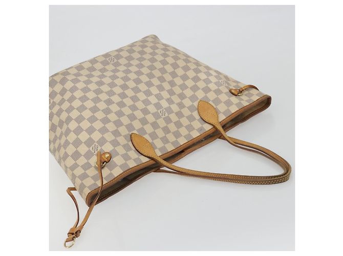 LOUIS VUITTON Damier Azur Neverfull MM Tote Bag N41605 LV Auth hk3894 - vista 6