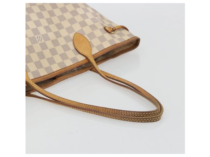 LOUIS VUITTON Damier Azur Neverfull MM Tote Bag N41605 LV Auth hk3894 - vista 7