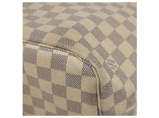 LOUIS VUITTON Damier Azur Neverfull MM Tote Bag N41605 LV Auth hk3894 - vista 9