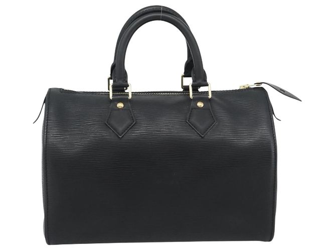 Borsa LOUIS VUITTON Epi Speedy 30 Noir Black M43002 LV Auth BA13894A Nero - vista 2