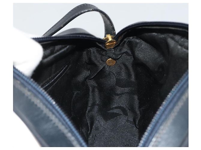 Borsa a Spalla Salvatore Ferragamo Vala in Pelle Nera e Oro Auth BA13929 Nero D'oro - vista 18