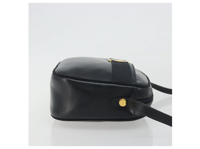 Borsa a Spalla Salvatore Ferragamo Vala in Pelle Nera e Oro Auth BA13929 Nero D'oro - vista 3