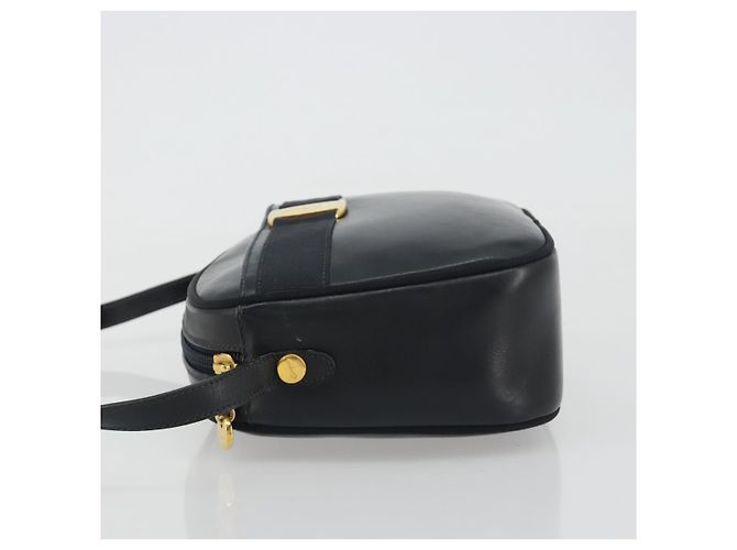 Borsa a Spalla Salvatore Ferragamo Vala in Pelle Nera e Oro Auth BA13929 Nero D'oro - vista 4