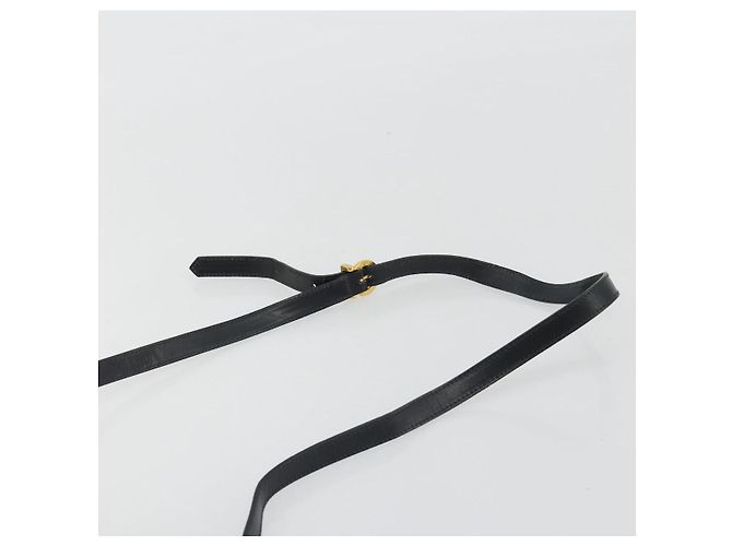 Borsa a Spalla Salvatore Ferragamo Vala in Pelle Nera e Oro Auth BA13929 Nero D'oro - vista 8