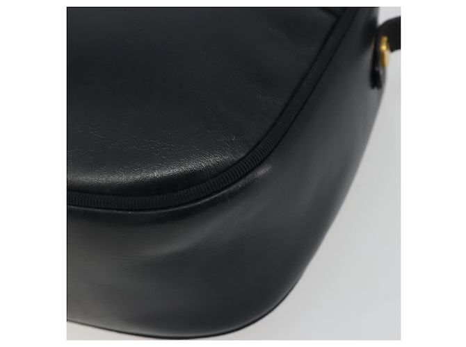 Borsa a Spalla Salvatore Ferragamo Vala in Pelle Nera e Oro Auth BA13929 Nero D'oro - vista 9