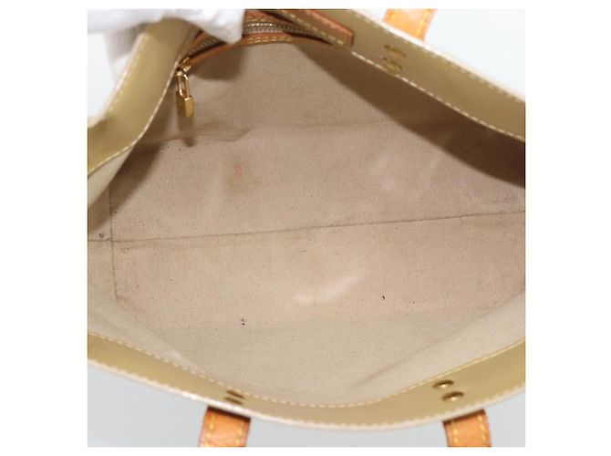 LOUIS VUITTON Monogram Vernis Reade PM Hand Bag Beige M91144 LV Auth BA13915 - view 11