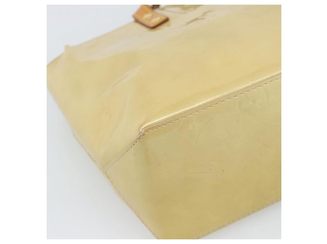 LOUIS VUITTON Monogram Vernis Reade PM Hand Bag Beige M91144 LV Auth BA13915 - view 14