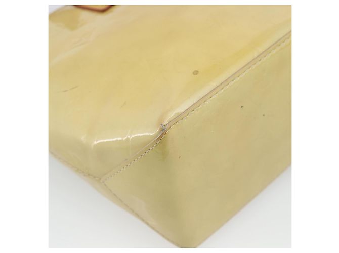 LOUIS VUITTON Monogram Vernis Reade PM Hand Bag Beige M91144 LV Auth BA13915 - view 16