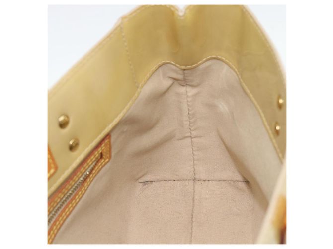 LOUIS VUITTON Monogram Vernis Reade PM Hand Bag Beige M91144 LV Auth BA13915 - view 17
