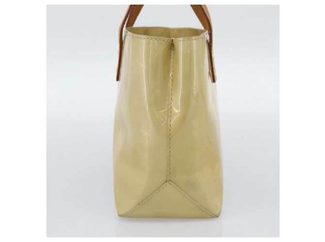 LOUIS VUITTON Monogram Vernis Reade PM Hand Bag Beige M91144 LV Auth BA13915 - view 4