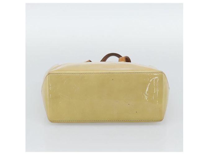 LOUIS VUITTON Monogram Vernis Reade PM Hand Bag Beige M91144 LV Auth BA13915 - view 5