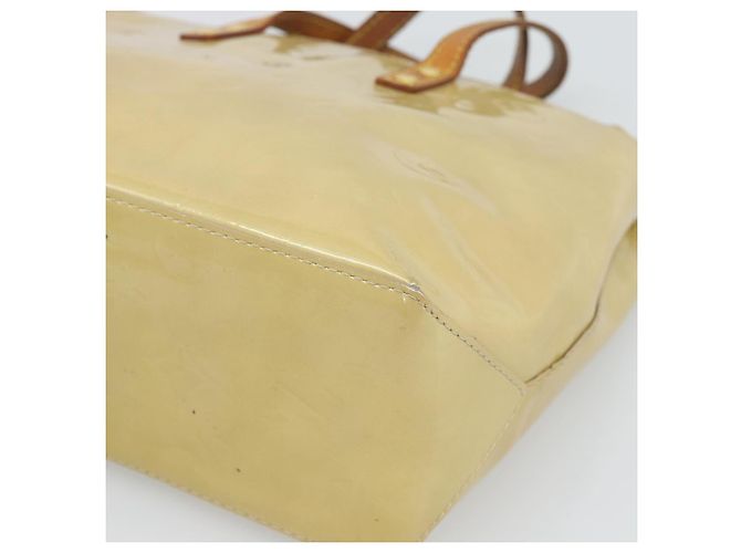 LOUIS VUITTON Monogram Vernis Reade PM Hand Bag Beige M91144 LV Auth BA13915 - view 9