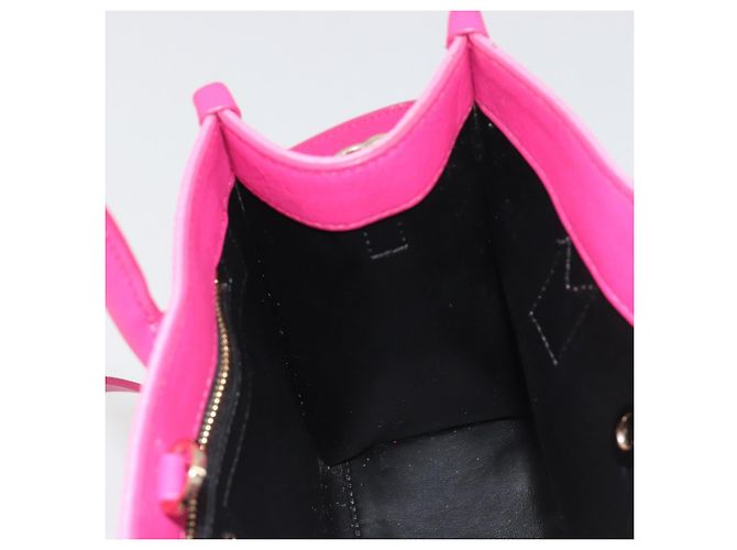 Borsa a Mano MCM Vicetos Logogramma PVC Pelle 2way Oro Rosa Auth mr2718A D'oro - vista 18