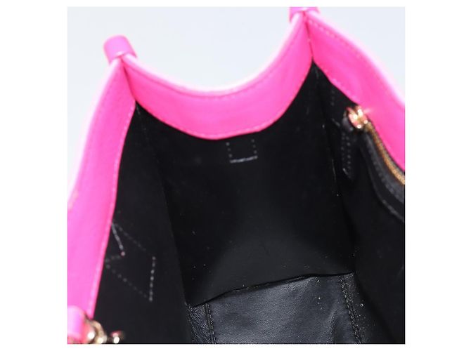 Borsa a Mano MCM Vicetos Logogramma PVC Pelle 2way Oro Rosa Auth mr2718A D'oro - vista 19