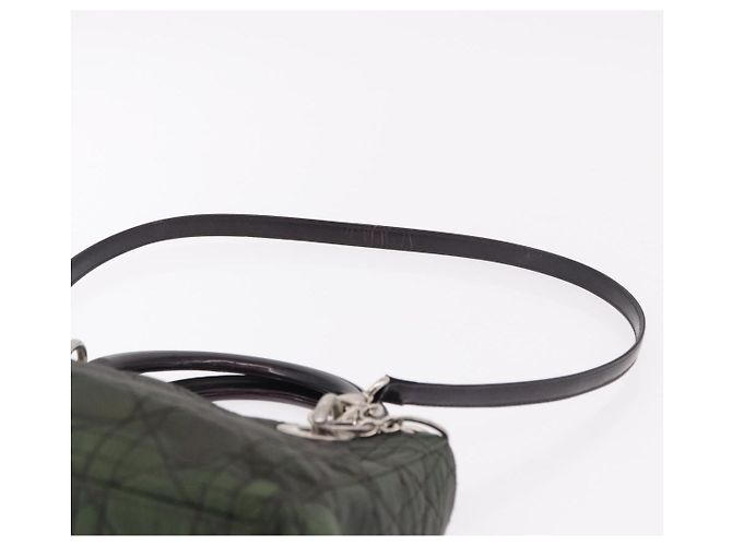 Borsa Christian Dior Canage Canvas 2way Verde Argento Auth ka5205 - vista 15