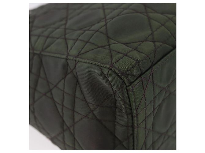 Borsa Christian Dior Canage Canvas 2way Verde Argento Auth ka5205 - vista 16