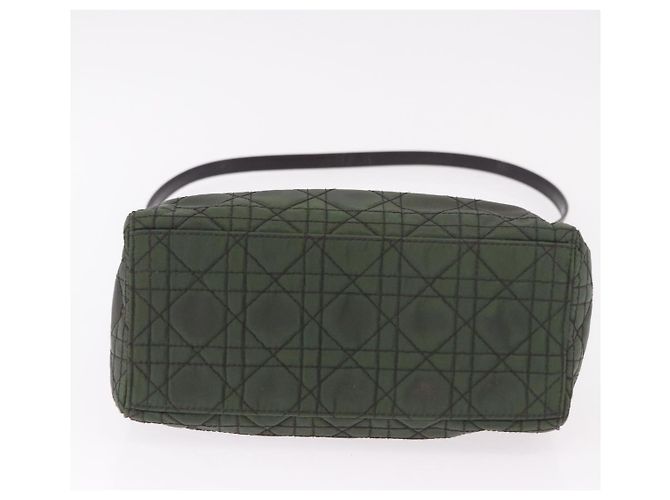 Borsa Christian Dior Canage Canvas 2way Verde Argento Auth ka5205 - vista 5