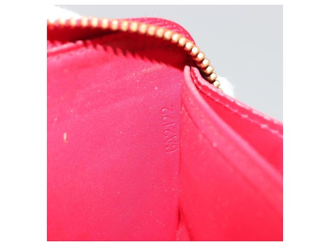 LOUIS VUITTON Monogram Vernis Zippy Wallet Long Rouge M91572 LV Auth 190517 Rosso - vista 12