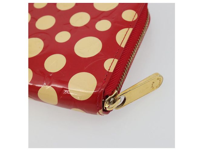 LOUIS VUITTON Monogram Vernis Zippy Wallet Long Rouge M91572 LV Auth 190517 Rosso - vista 15