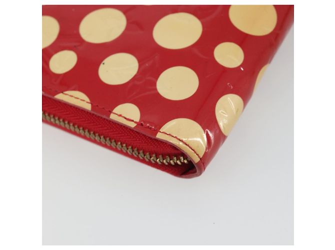 LOUIS VUITTON Monogram Vernis Zippy Wallet Long Rouge M91572 LV Auth 190517 Rosso - vista 16