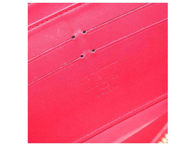 LOUIS VUITTON Monogram Vernis Zippy Wallet Long Rouge M91572 LV Auth 190517 Rosso - vista 17