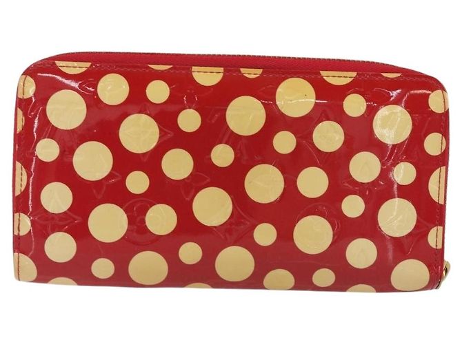 LOUIS VUITTON Monogram Vernis Zippy Wallet Long Rouge M91572 LV Auth 190517 Rosso - vista 2