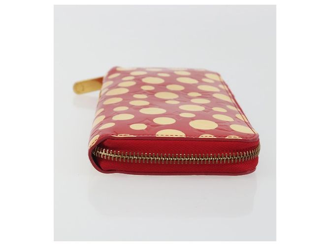 LOUIS VUITTON Monogram Vernis Zippy Wallet Long Rouge M91572 LV Auth 190517 Rosso - vista 3
