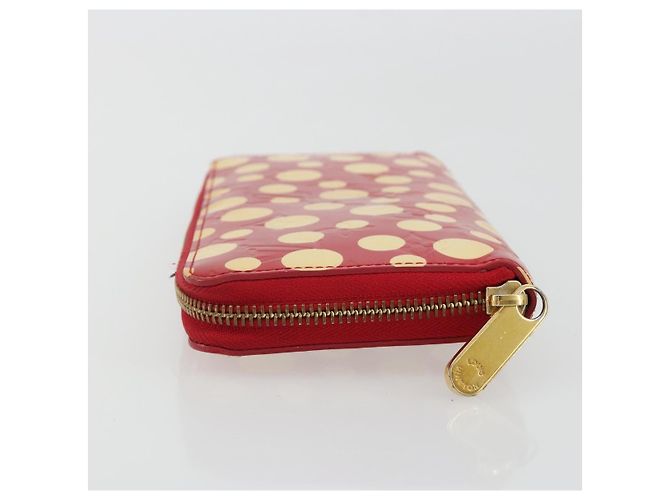 LOUIS VUITTON Monogram Vernis Zippy Wallet Long Rouge M91572 LV Auth 190517 Rosso - vista 4
