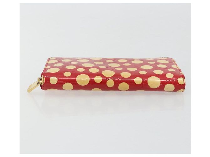LOUIS VUITTON Monogram Vernis Zippy Wallet Long Rouge M91572 LV Auth 190517 Rosso - vista 6
