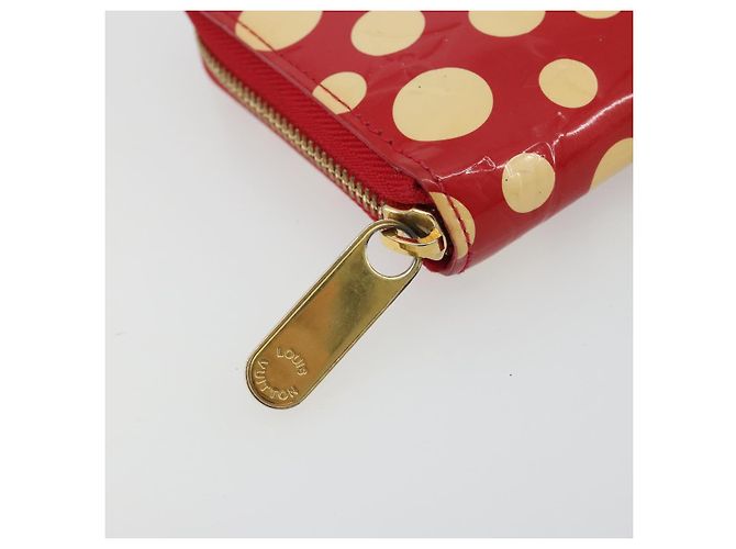 LOUIS VUITTON Monogram Vernis Zippy Wallet Long Rouge M91572 LV Auth 190517 Rosso - vista 8