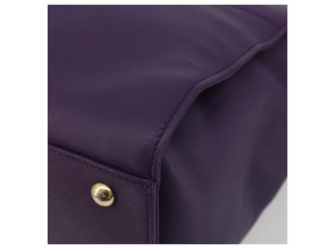 Borsa Salvatore Ferragamo Gancini in Pelle 2way Viola Oro Auth ka5151A D'oro Porpora - vista 10