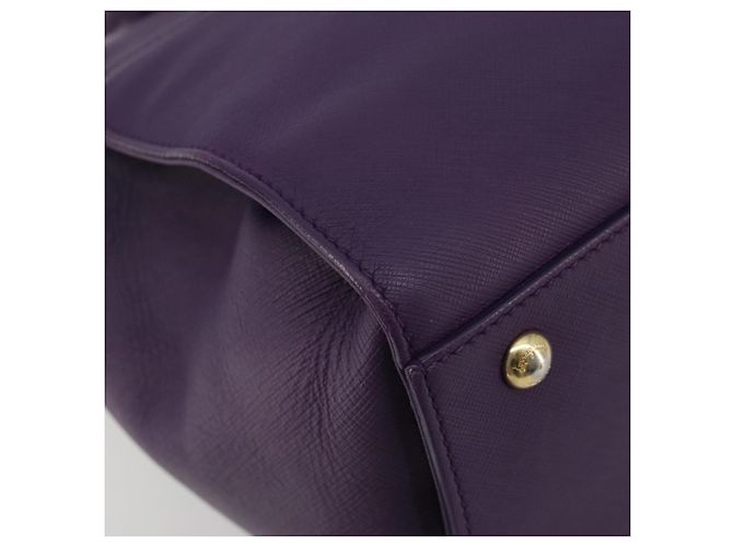 Borsa Salvatore Ferragamo Gancini in Pelle 2way Viola Oro Auth ka5151A D'oro Porpora - vista 15