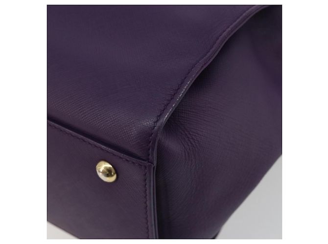 Borsa Salvatore Ferragamo Gancini in Pelle 2way Viola Oro Auth ka5151A D'oro Porpora - vista 16