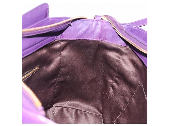 Borsa Salvatore Ferragamo Gancini in Pelle 2way Viola Oro Auth ka5151A D'oro Porpora - vista 21