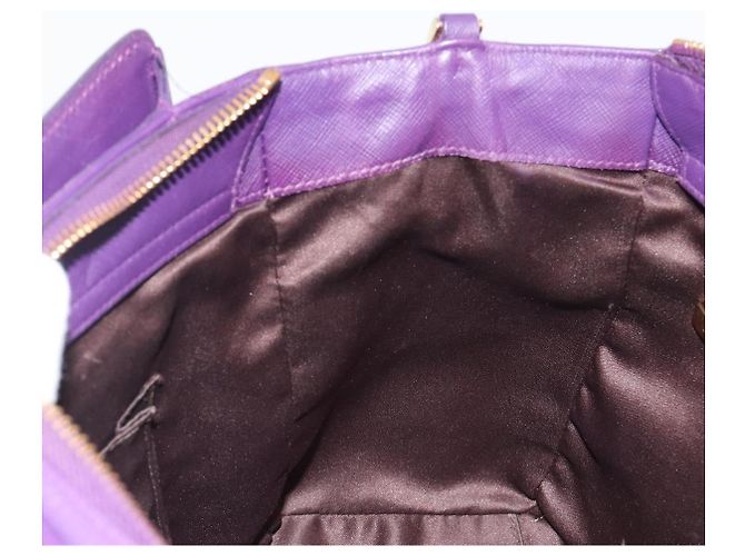 Borsa Salvatore Ferragamo Gancini in Pelle 2way Viola Oro Auth ka5151A D'oro Porpora - vista 22