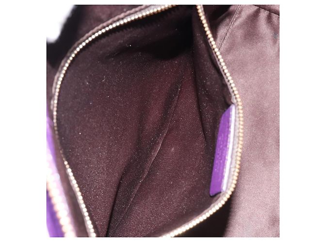 Borsa Salvatore Ferragamo Gancini in Pelle 2way Viola Oro Auth ka5151A D'oro Porpora - vista 24
