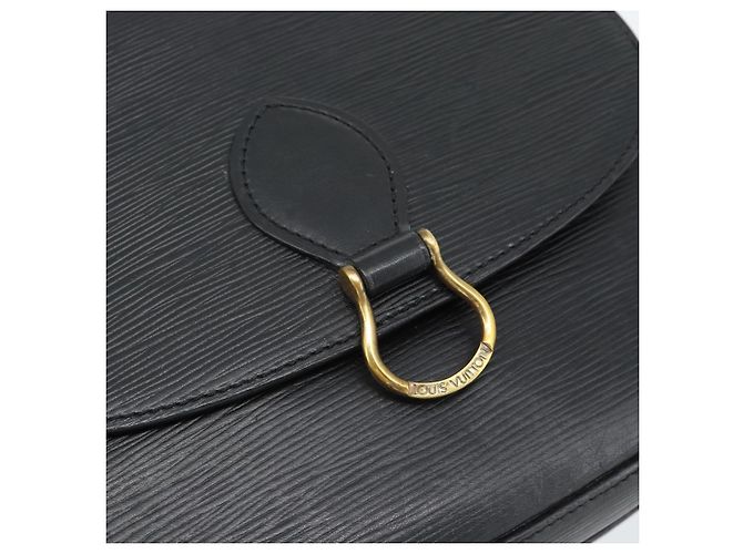Borsa a Spalla LOUIS VUITTON Epi Saint Cloud GM Nera M52192 LV Auth 191506 Nero - vista 19