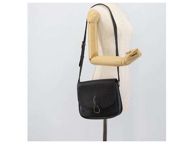Borsa a Spalla LOUIS VUITTON Epi Saint Cloud GM Nera M52192 LV Auth 191506 Nero - vista 26