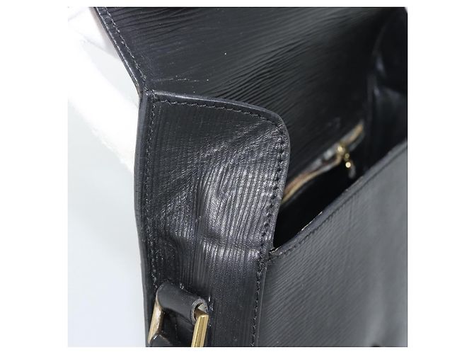 Borsa a Spalla LOUIS VUITTON Epi Saint Cloud GM Nera M52192 LV Auth 191506 Nero - vista 8