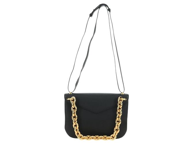 Borsa a Spalla con Catena BOTTEGA VENETA in Pelle 2way Nero Oro Auth 190448V D'oro - vista 2