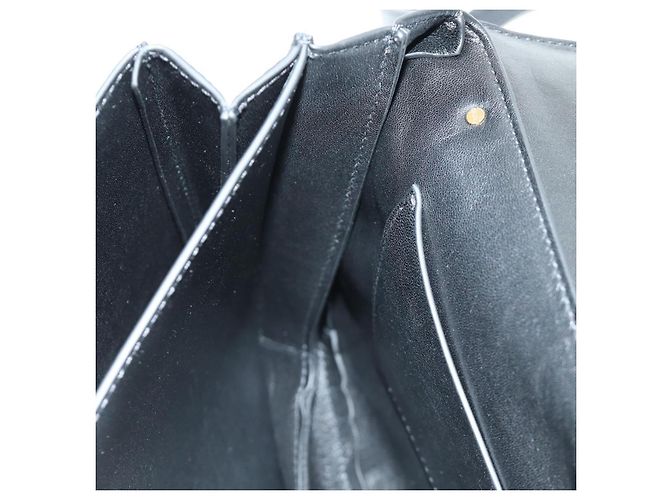 Borsa a Spalla con Catena BOTTEGA VENETA in Pelle 2way Nero Oro Auth 190448V D'oro - vista 23
