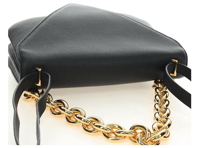 Borsa a Spalla con Catena BOTTEGA VENETA in Pelle 2way Nero Oro Auth 190448V D'oro - vista 6
