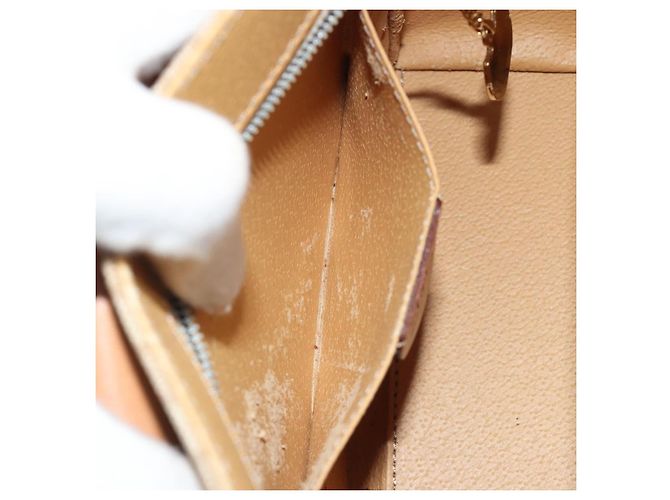 Céline Borsa CELINE Macadam Canvas Star Ball PVC 2way Beige Gold Autentica 190408A D'oro - vista 11