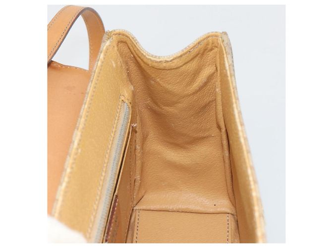 Céline Borsa CELINE Macadam Canvas Star Ball PVC 2way Beige Gold Autentica 190408A D'oro - vista 20