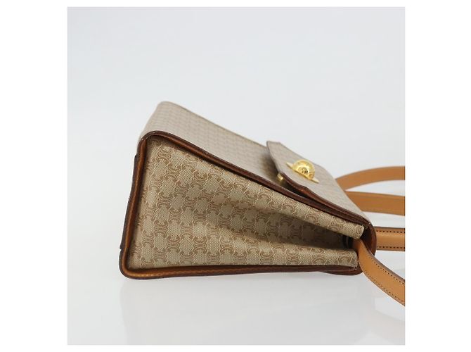 Céline Borsa CELINE Macadam Canvas Star Ball PVC 2way Beige Gold Autentica 190408A D'oro - vista 3