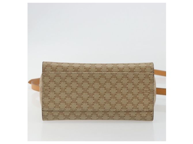 Céline Borsa CELINE Macadam Canvas Star Ball PVC 2way Beige Gold Autentica 190408A D'oro - vista 5