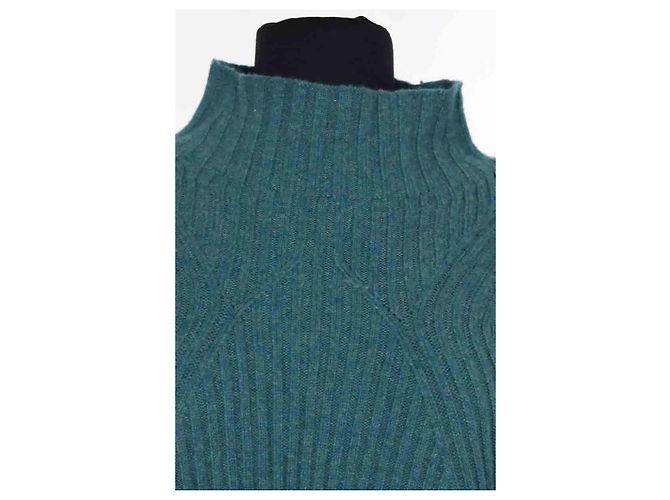Pull en cachemire vert Eric Bompard M - vue 2