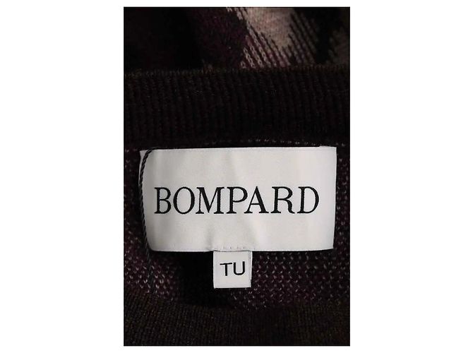 Poncho de lana marrón Eric Bompard Castaño - vista 4