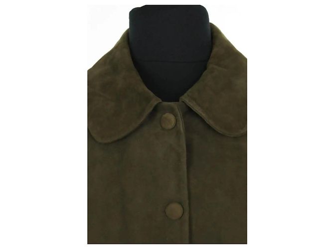 Ba&Sh Wildlederjacke Khaki - Ansicht 2